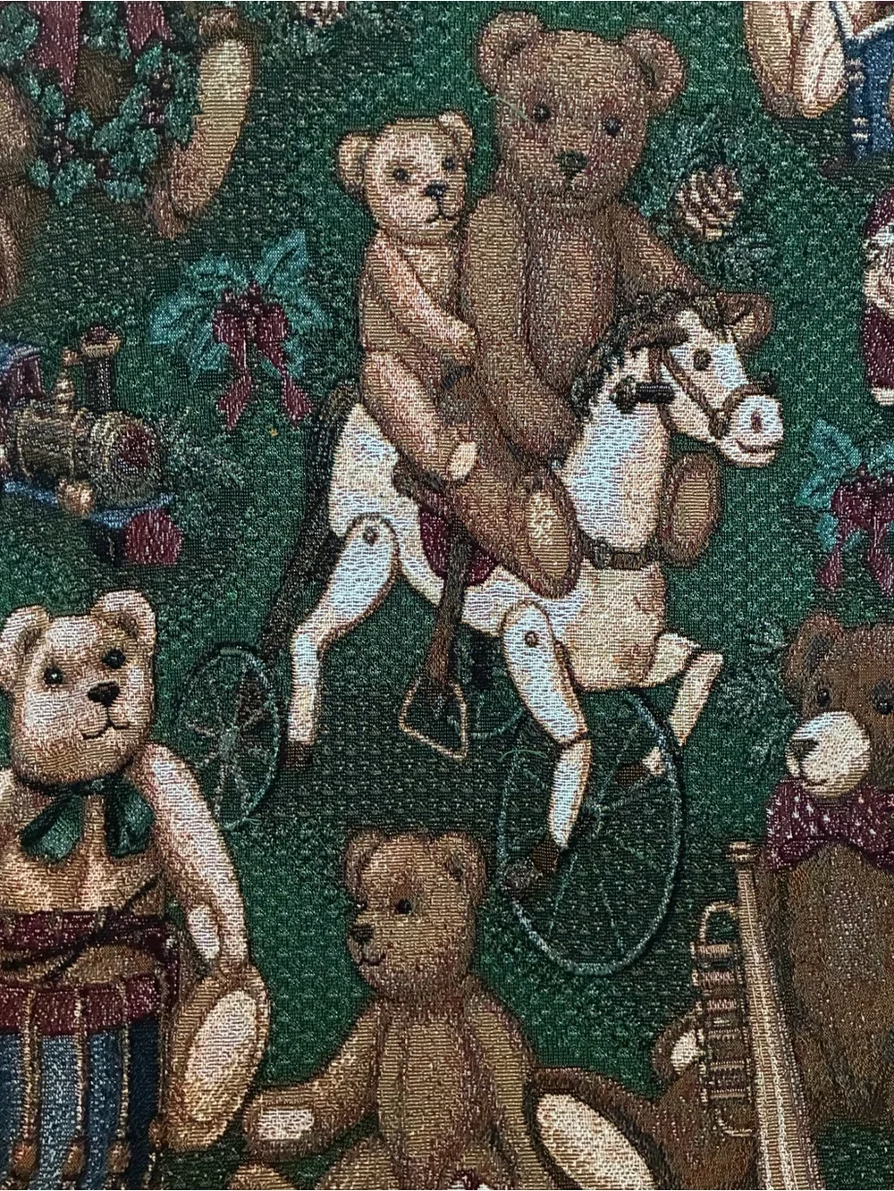 Teddy Bear themed tapestry style blanket